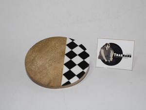 Tradtanary Pvt Ltd's Resin Coaster Set for Drinks Stone and <b>Paper</b> Material with Sublimation Feature for Beer - Product Image 3