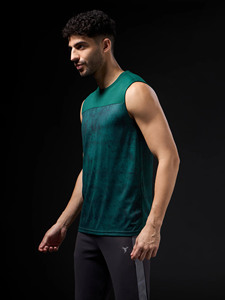 Chaleco de cuello redondo informal para hombre, Camiseta de punto cómoda de moda callejera de verano para deportes al aire libre, estampado de sublimación de estilo Vintage - Product Image 3