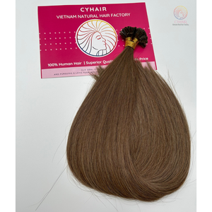 20 pulgadas de alta calidad Afro Curl vietnamita europeo punta plana Super doble dibujado extensiones de cabello humano onda Natural mezclado 2 - Product Image 6