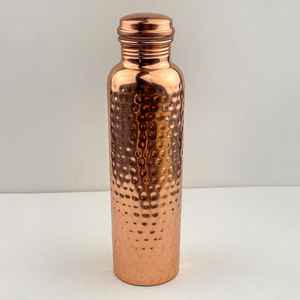 High Quality Best Artisans Handmade Hand Hammered Pure Copper Eco-Friendly <b>Large</b> Capacity <b>Water</b> <b>Bottle</b> | Modern Copper Drinking - Product Image 4
