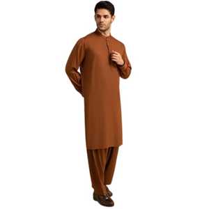 Traje Shalwar Kameez 2025 Hecho a Medida de Alta Calidad de Secado Rápido para Hombre, Traje Paquistaní Afgano para Fiesta y Boda, Vestido de Dos Piezas - Product Image 1