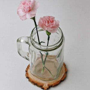 Décor de mariage tasse sous-verre forme personnalisée sous-verre en bois de noyer tasse thé tasse à café porte-boissons vaisselle décoratif maison - Product Image 6