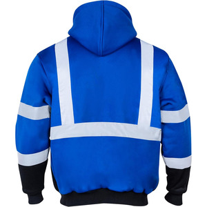 Vestes de sécurité réfléchissantes à réflecteur élevé confortables Veste de sécurité réfléchissante haute visibilité pour hommes fabriquée par les sports vestimentaires - Product Image 3