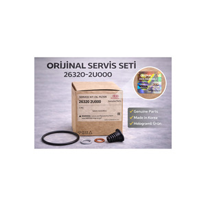Filtro de Aceite Original 26320-2U000 para CRDI Diesel 1.6 Kona Tucson I30 Ceed XCeed Stonic Sportage BZ4X Rover Changan Nuevo - Product Image 1
