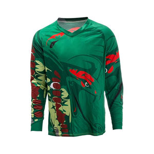 Top Trending Custom MTB Jersey Ropa deportiva Sublimación transpirable Diseño impreso y logotipo bordado - Product Image 1