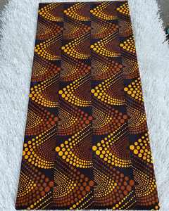 Tissu en coton imprimé à la cire d'inspiration africaine de qualité supérieure pour vêtements, accessoires et artisanat pour femmes Libye - Product Image 1