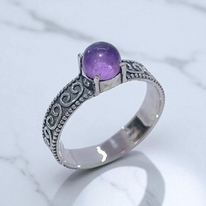 Gemstone <b>Ring</b> Artisan <b>Crafted</b> In Sterling Silver And Silver 925 Jewelry - Product Image 3