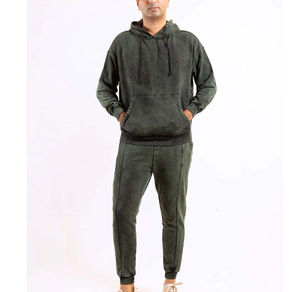 Survêtement de jogging unisexe personnalisé, léger, écologique, extensible dans quatre directions, avec capuche et logo sur mesure - Product Image 5