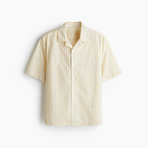 Men's Lightweight Cotton Custom Design <b>Button</b>-<b>Up</b> Summer Casual <b>Shirt</b> Breathable <b>Short</b>-<b>Sleeve</b> Vacation Wear Classic Fit Yarn Dyed - Product Image 4