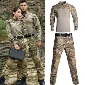 Unisex Breathable Anti-UV Camouflage Tactical Uniform Ghillie <b>Suits</b> Hunting Outdoor Hiking Training <b>Frog</b> Sets Shirts Pants Elbow - Product Image 3