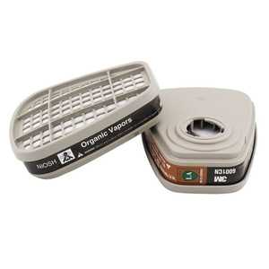 Cartucho de vapor orgánico 3M 6001, certificado NIOSH, que proporciona protección respiratoria en ambientes expuestos a productos químicos - Product Image 3