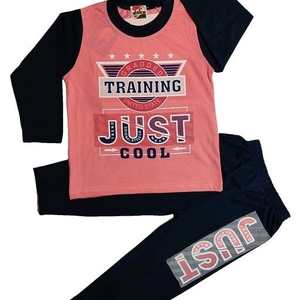 Venta caliente niños Camiseta 100% algodón manga raglán Top suelta ajuste niños ropa hombro Color a juego pantalla DTG Top sólido - Product Image 2