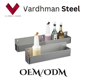 Bán Buôn Duy Nhất-Tier Tường Thép Không Gỉ Đường Sắt Cao Cấp Chất Lượng Ánh Sáng Đường Sắt SS Kệ Treo Đường Sắt - Product Image 4