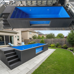 Piscina Profesional de Contenedor Marítimo de Fibra de Vidrio Sobre el Suelo para Adultos de 15, 20 y 40 Pies para Familias y Grandes Construcciones - Product Image 5