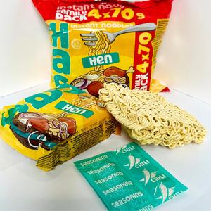 Fideos Instantáneos Fritos con Sabor a Pollo HAS, Harina de Trigo, Bloque Individual de 70g, Certificación HACCP, ISO y Halal, Cocción Rápida en 3 Minutos, 18% de Grasa - Product Image 4