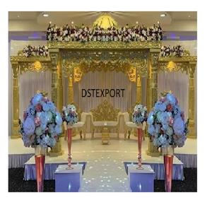 Designer Maharaja Wedding Premium Mandap Merveilleux Mariage Indien Maharani Mandap Mariage Indien du Sud Mandap Décoratif Doré - Product Image 1