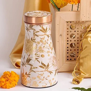 Finest Quality Pure Copper <b>Bottle</b> Latest Arrival with High Demand Leak-Proof and Durable Features <b>Metal</b> Printed Lid - Product Image 4