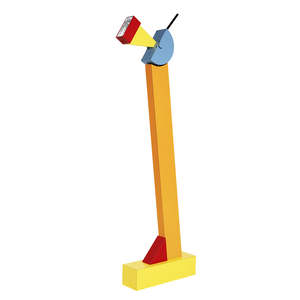 <span class=keywords><strong>Lampe</strong></span> sur pied <span class=keywords><strong>LED</strong></span> moderne Cavalieri E26 avec abat-jour en métal jaune et corps en fer pour la décoration du salon - Product Image 2