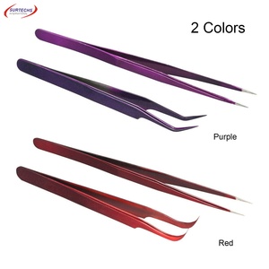 Pinzas de pestañas ligeras Surtechs 2023 hechas a medida, juego de instrumentos de belleza profesional multicolor para mujer, potencia Manual - Product Image 3