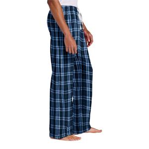 Pantalon bleu marine confortable en flanelle pour homme-Pantalon de pyjama à carreaux de haute qualité pour une coupe décontractée, idéal pour dormir - Product Image 4