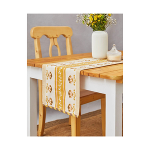 Christmas Thanksgiving 100% Cotton Embroidered Table <b>Runner</b> 210 GSM 280 TC Durable Fade Resistant Made In India OEM ODM Export - Product Image 4