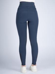 Culotte d'équitation extensible marine de luxe confortable et durable avec ensemble et accessoire d'équitation à pleine adhérence - Product Image 3