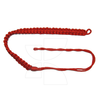 Aiguillette de haute qualité personnalisable, écologique, haute ténacité, pour uniforme d'agent, avec embouts dorés, sifflet et cordon tressé enduit