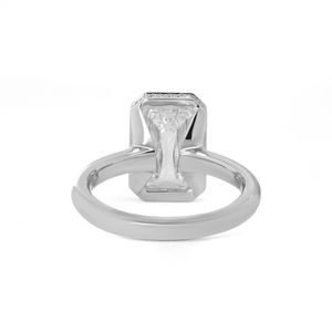 Anillo de Compromiso SHREYA DIAM Platinum con Diamante Tallado en Cruz, Clásico para Mujer, Certificado IGI, Anillo Solitario de Lujo Cultivado en Laboratorio 950 - Product Image 3