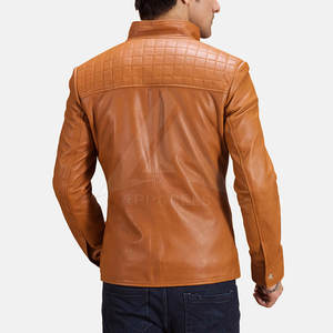 Chaquetas de cuero PU de alta calidad para hombre, ropa de primavera Otoño Invierno, cuello alto sólido de moda con chaqueta de invierno cálida de lona - Product Image 2