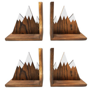 Serre-livres en bois minimalistes de haute qualité Serre-livres de table en bois naturel massif personnalisés Serre-livres décoratifs à haute stabilité - Product Image 5