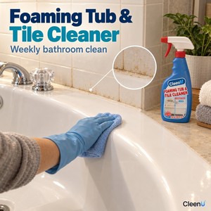 Bathtub <b>Cleaner</b> Foam Spray 500ml Foaming <b>Bathroom</b> <b>Cleaner</b> Tub and <b>Tile</b> Soap Scum Remover for Acrylic Tubs Shower Glass OEM - Product Image 2
