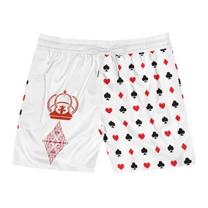 Pantalones cortos de baño de playa para hombre de High Street con logotipo personalizado, bañadores de tela de secado rápido 100% poliéster/Spandex sólidos - Product Image 1