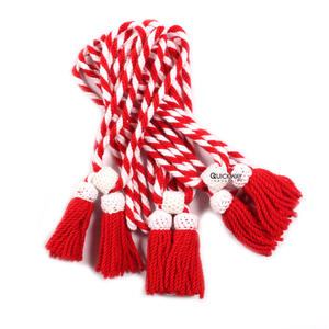 Quantité en vrac conception personnalisée et cordon de chapeau de couleur cordon de chapeau uniforme de cérémonie à bas prix à vendre - Product Image 4