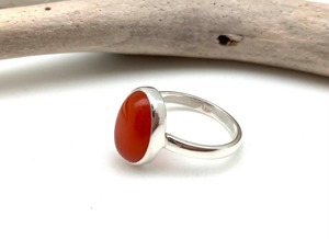 Bague classique en argent massif 925, bijoux pour femmes, argent sterling 925, pierre précieuse cornaline, tendance, faite à la main, cadeau de mariage, fête, maman - Product Image 3