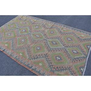 พรมทอสไตล์ตุรกีโบราณขนาด5.6x9ฟุตดีไซน์ขนสัตว์โพลีเอสเตอร์ขนสัตว์แฮนด์เมดแบบคลาสสิกสำหรับห้องนั่งเล่นสำหรับวัยรุ่น - Product Image 4