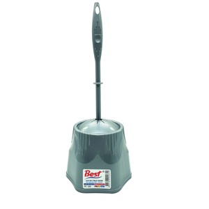Durable Eco-Friendly Toilet <b>Brush</b> Holder with Nylon Bristles Household WC Tool - Product Image 1