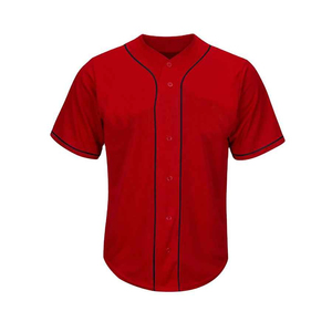 Maillot de baseball à boutons complets personnalisé pour hommes, impression par sublimation, uniforme d'équipe de performance à séchage rapide, chemise de sport - Product Image 5