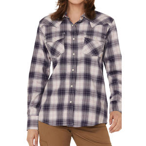 Camisas de trabajo de manga larga profesionales para mujer Blusas de uniformes de oficina personalizables con fabricante de bordado de logotipo - Product Image 1