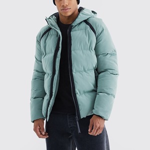 <b>Top</b> Selling Custom Made Hooded Canvas <b>Men's</b> Puffer Jacket Eco-Friendly Breathable Oversized Winter - Product Image 3