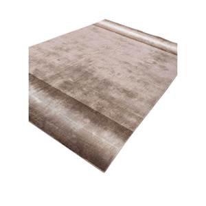 Solid Color Hand Loom Nylon <b>Jean</b> Beige Brown Rug Large Area 9x12 Rectangle for Home Entryway Hallway Abstract Design Viscose - Product Image 2