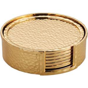 Dessous de verre en cuivre et support en laiton Forme Ardoise noire Sous-verres pour dessous de verre pour une utilisation à la main au meilleur prix - Product Image 3