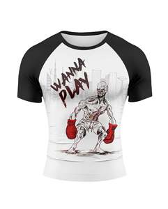 Camiseta de Manga Corta Personalizada para Hombre, para Artes Marciales Mixtas (MMA), Transpirable y Cómoda, con Logotipo Personalizado, Servicio OEM, Color y Material Personalizados de Alta Calidad - Product Image 1