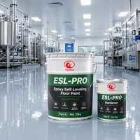 Peinture époxy bicomposante autolissante ESL-PRO pour sols, finition miroir, revêtement pour laboratoire, salle blanche, atelier