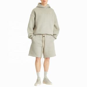 Conjunto de chándal de mujer de 2 piezas con capucha de invierno Unisex con logotipo personalizado de alta calidad Sudadera ecológica de peso pesado - Product Image 3