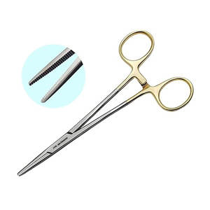 Pinces à artères droites en acier de 6 pouces, hémostat à moustique, manche plaqué or, pince à serrage à verrouillage, usage hospitalier, soins infirmiers, pêche, mouche - Product Image 3