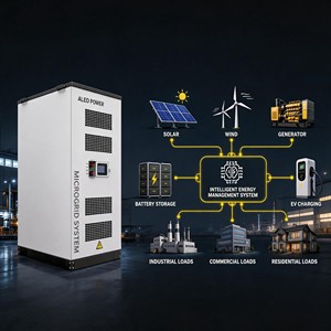 Sistema de Almacenamiento de Energía Solar Todo en Uno <span class=keywords><strong>Watt</strong></span> Solar, Batería de Litio-Ferrofosfato (LiFePO4) para Exteriores con Enfriamiento Líquido, AL1000 - Product Image 6