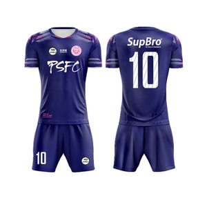 เสื้อฟุตบอลฝรั่งเศสผ้าแห้งเร็วระบายอากาศได้ดีพิมพ์ซับลิเมชัน - Product Image 5