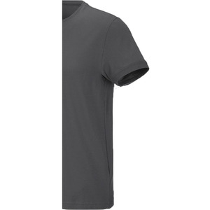 T-shirt décontracté à manches courtes surdimensionné pour homme, taille XXL, en coton biologique 100% écologique et respirant, tissu peigné 220g, avec motif sur le devant - Product Image 5