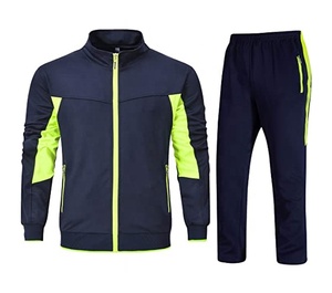 Chándales de poliéster 100% personalizados de calidad para hombre, ropa deportiva de entrenamiento de secado rápido para Club deportivo, Jogging, precio barato, estilo establecido - Product Image 4