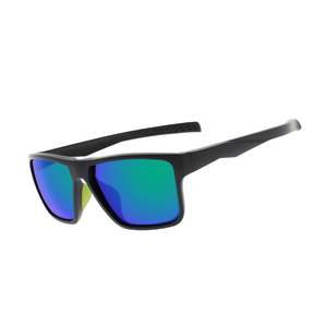 Lunettes de soleil de couleur personnalisée pour hommes avec lentille dégradée et design Demi Pattern - Product Image 2
